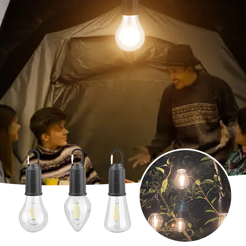 Floroux Outdoor Hanging Lamp | Type-C Charging Function | Retro Bulb | Camping Lighting 2023