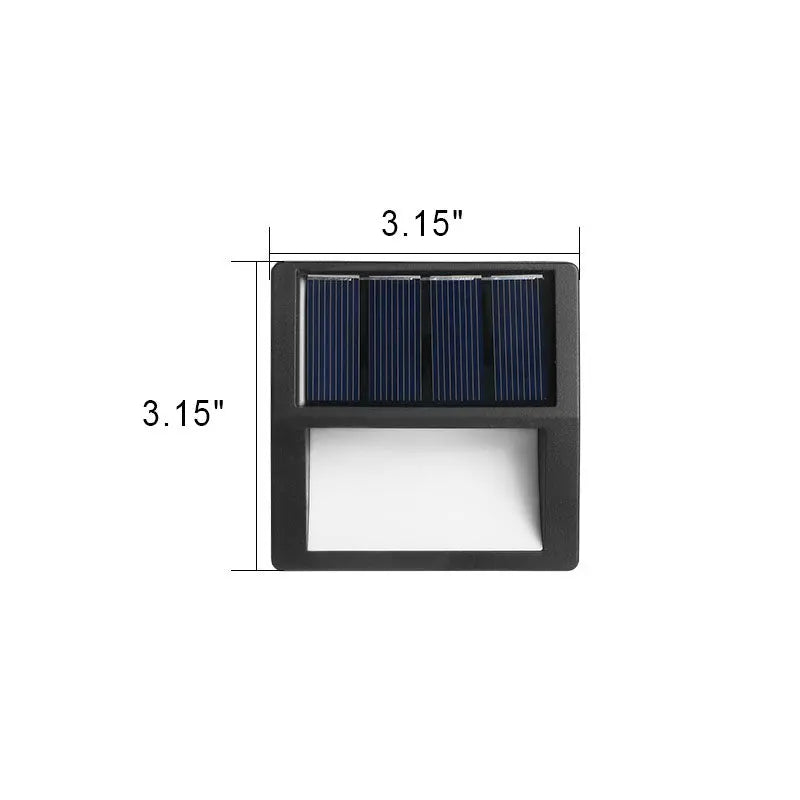 EcoGlow - Lumières de jardin solaires LED étanches, rondes et carrées