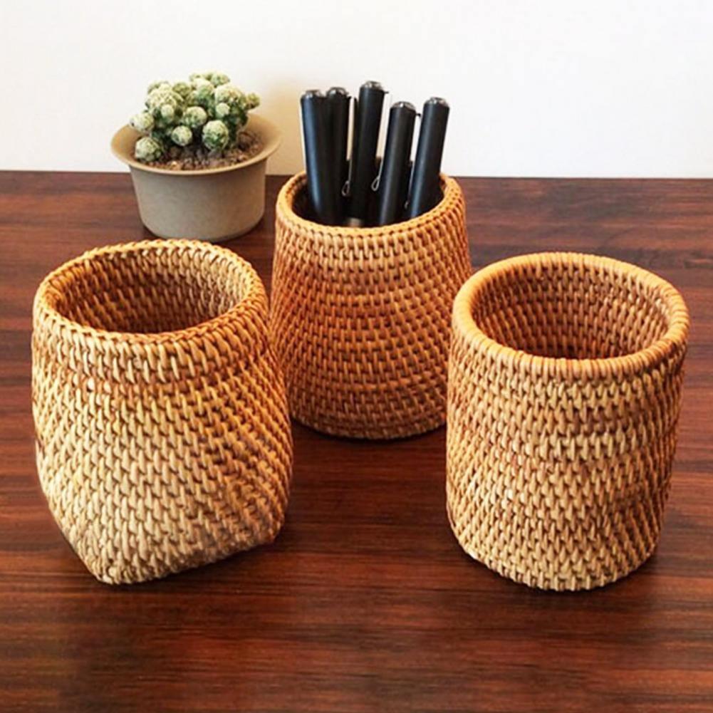 Handwoven storage basket Floroux | Rattan basket for the home | Decorative and functional storage