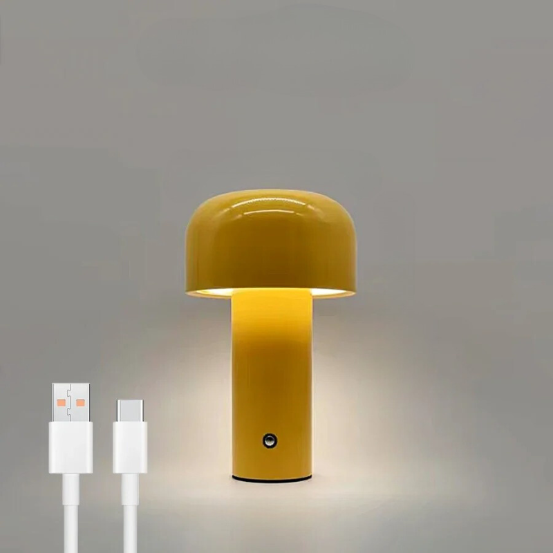 Floroux - Lampe de table LED champignon rechargeable pour une atmosphère cosy