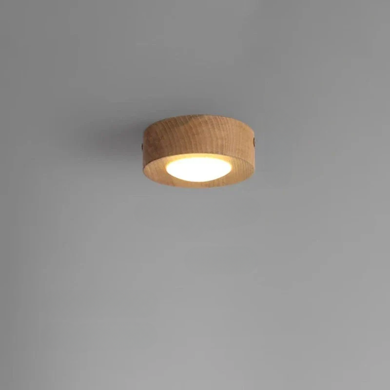 LumiNoyer - Lampe de plafond en noyer LED