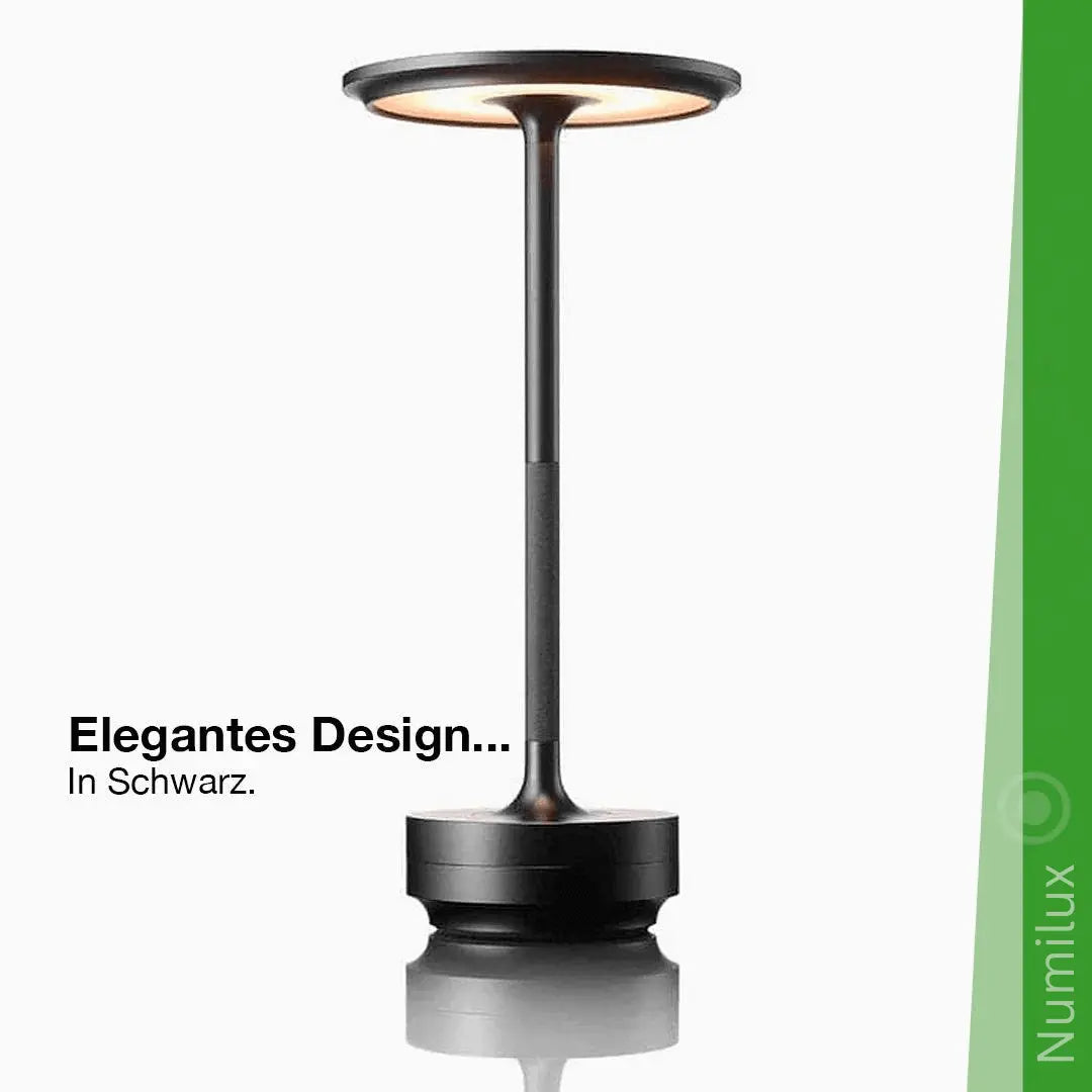 NumiLux Lampe de table rechargeable étanche et élégante