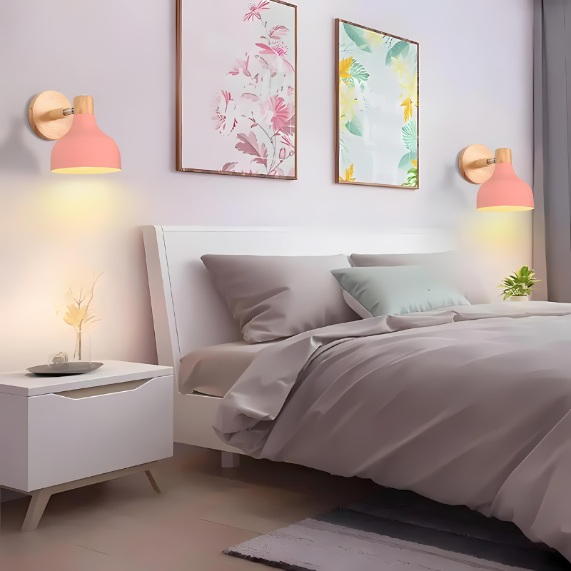 Floroux - Applique murale en bois rustique pour une ambiance chaleureuse