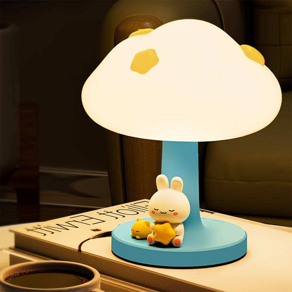 CozyCloud Lampe - USB Rechargeable Lampe de Table en Silicone
