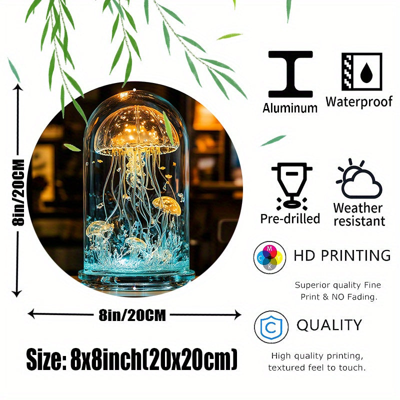 CrystalJelly – Lampe Méduse en Verre Artistique