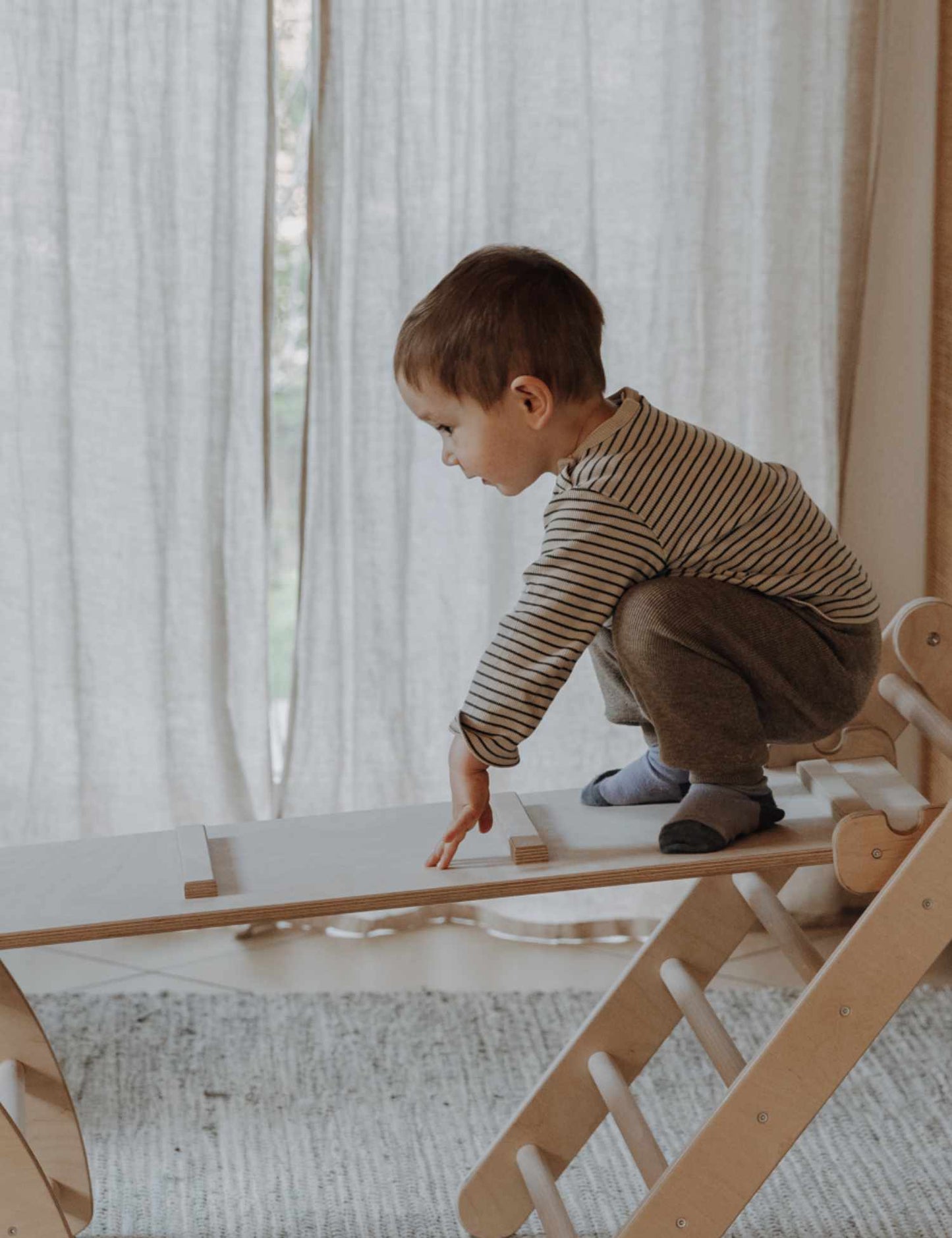 ClimbX Slide – 100 cm Mur d'escalade pour Enfants