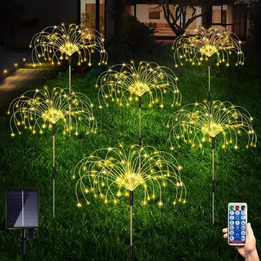 Floroux | Éclairage de jardin de feu d'artifice élégant et moderne
