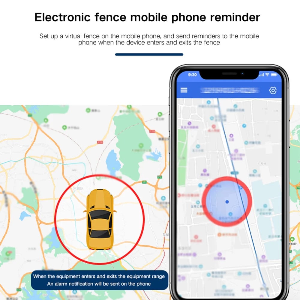 Traceur GPS magnétique pour voitures - Traceur de véhicule en temps réel avec réduction du bruit et longue durée de vie de la batterie, idéal pour la gestion de flotte et les solutions antivol