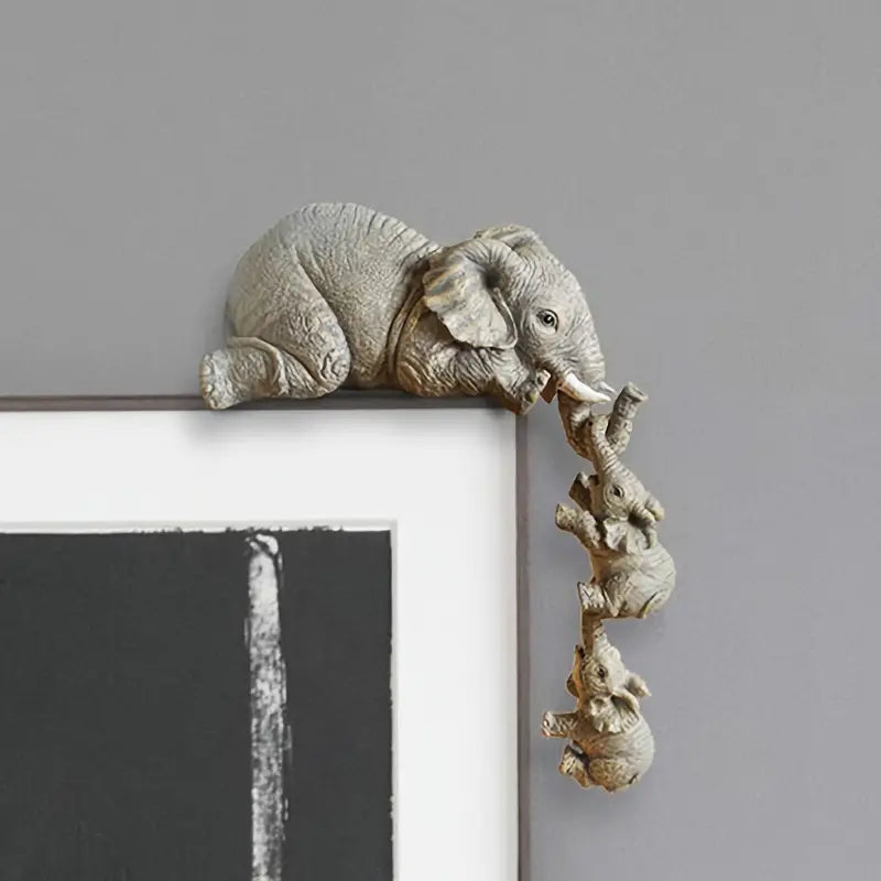 Avry - Set de Figurines Éléphants Rétro