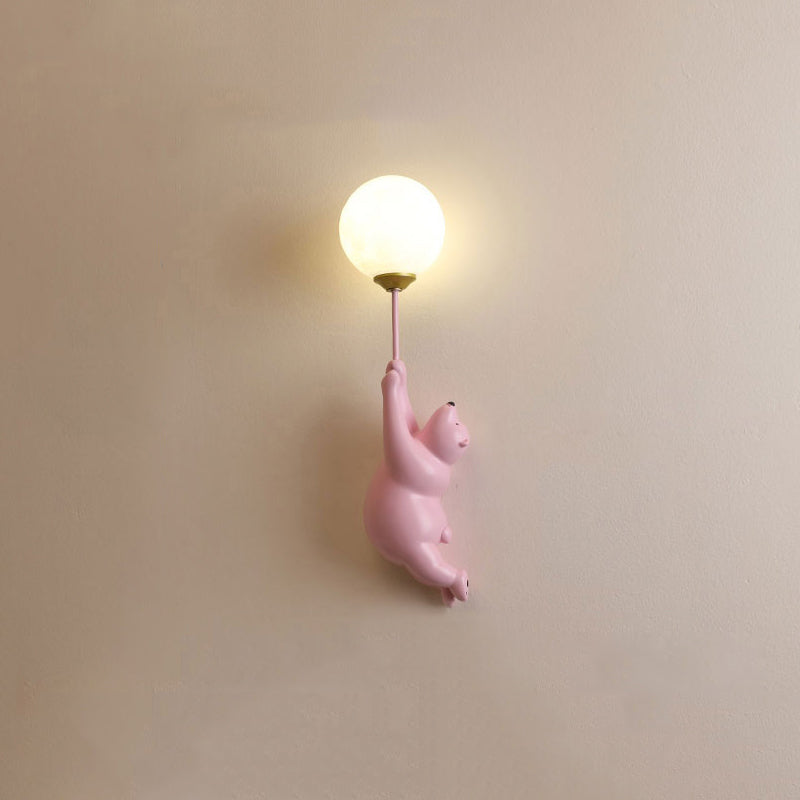 Floroux – Applique LED en résine et acrylique pour chambre d'enfants