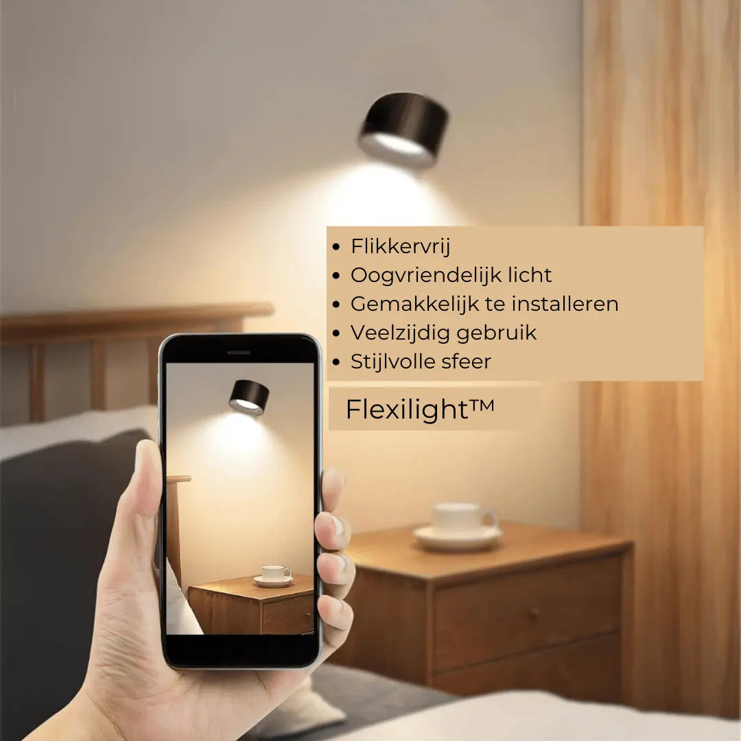 LumiFree - Lampe Murale Rechargeable sans Fil à 360°