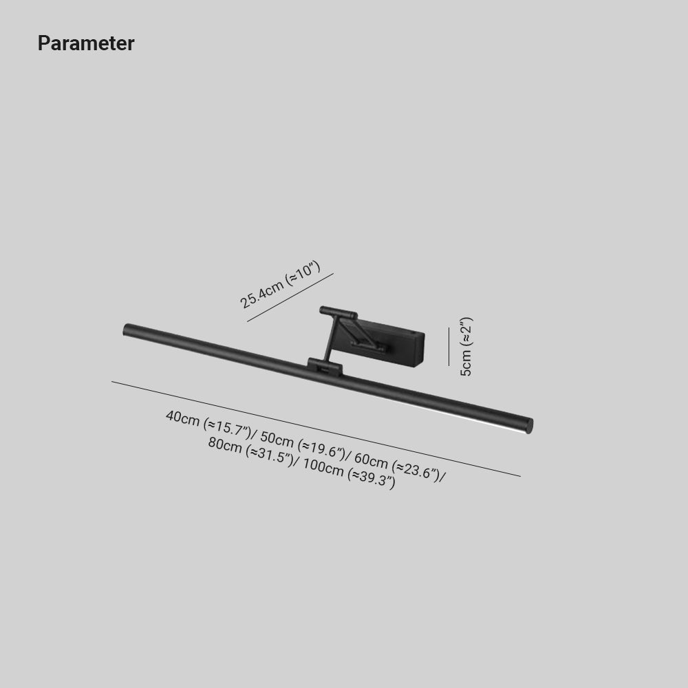 Applique Murale LED Minimaliste Edge Noir/Blanc pour Intérieur, Salle de Bain, Métal