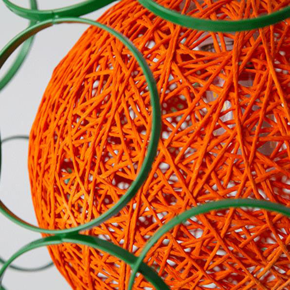 Floroux Creative Pendant Light in Hemp Weaving | Modern Design | Unique Bright Accent | Suspension for Home