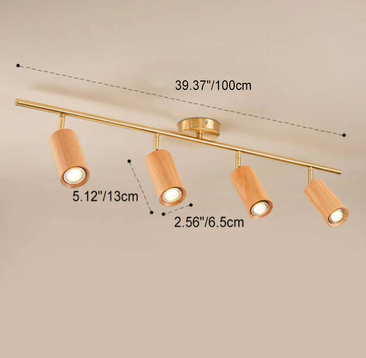 Floroux Design Nordique LED Plafonnier | Design en Bois Minimaliste | Économe en Énergie | Ambiance de Vie Moderne