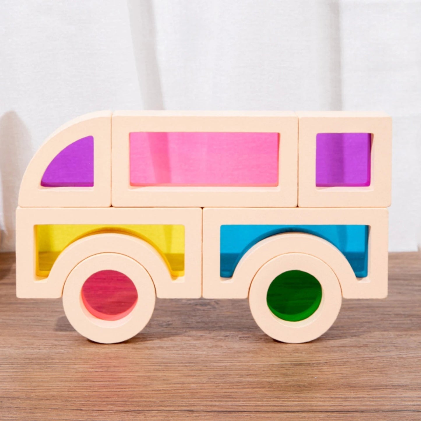 CreativeBlocks – Blocs de jeu en bois colorés pour enfants