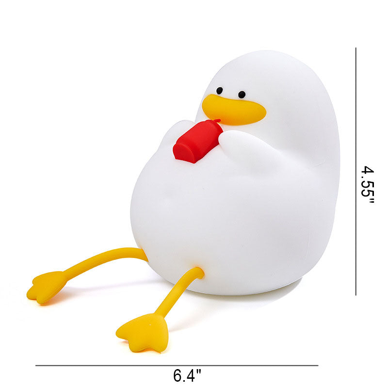 Lampe de nuit LED en silicone Duck