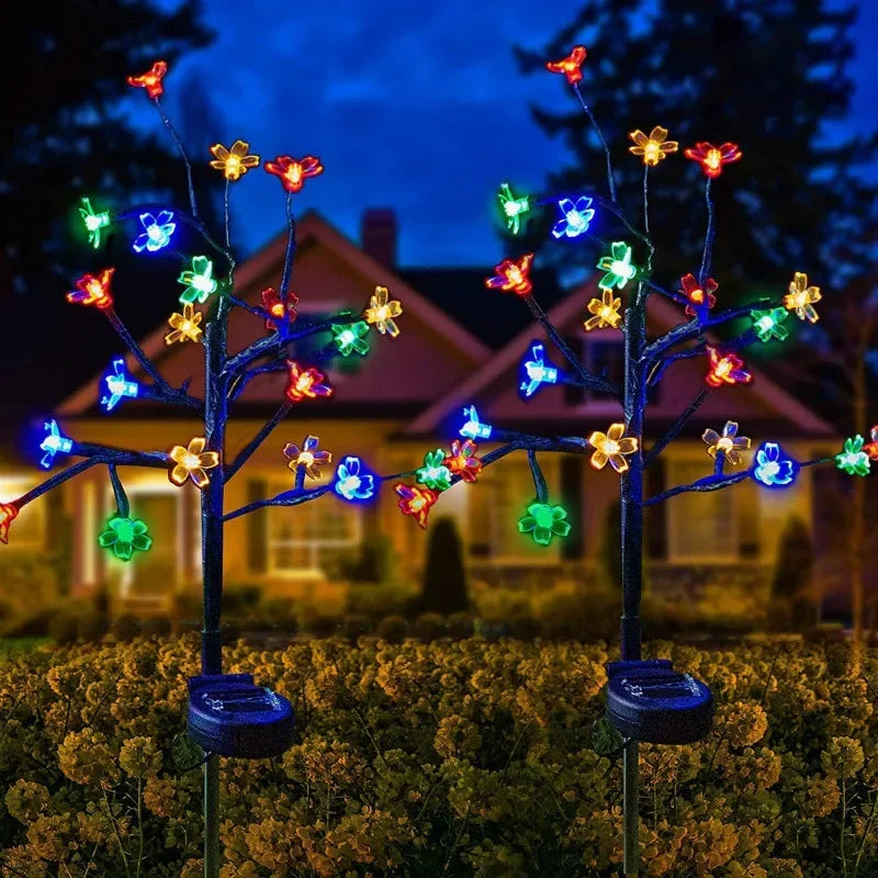 Floroux - Fleur de pêcher Solar-LEDs
