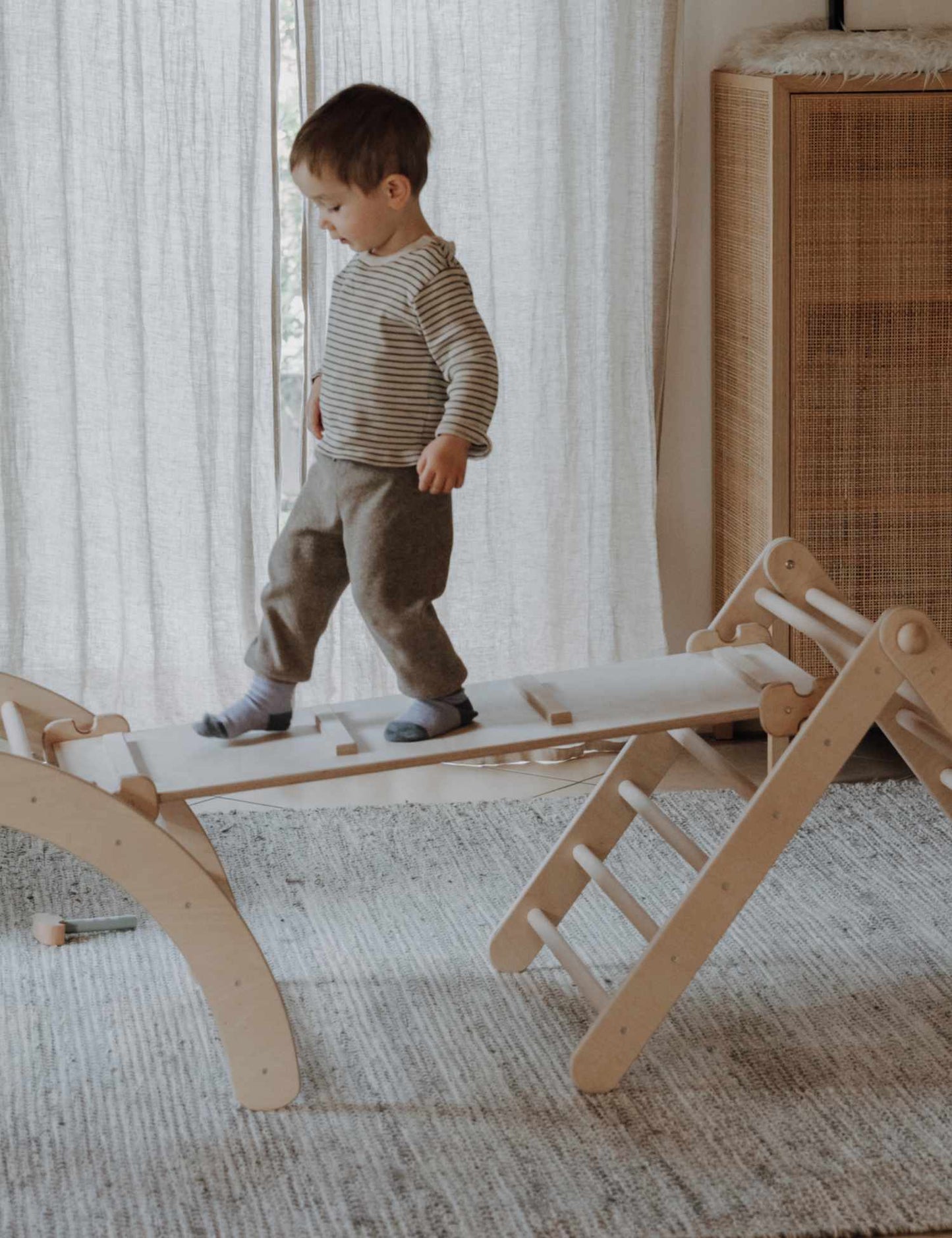 ClimbX Slide – 100 cm Mur d'escalade pour Enfants