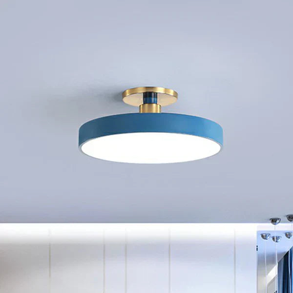 Floroux Applique de plafond lumière Style scandinave acrylique chambre LED semi-coil plafond lumineux
