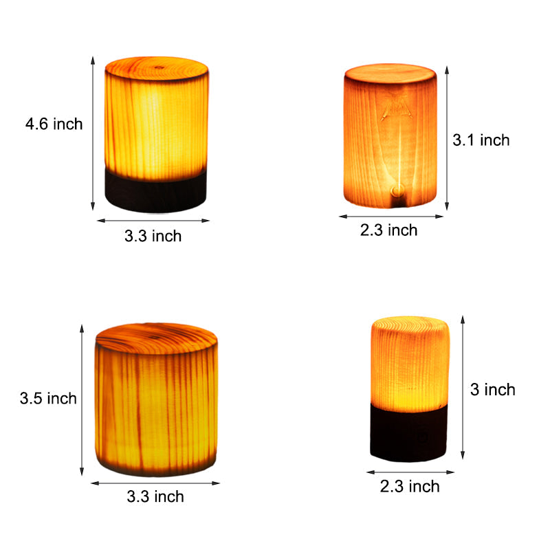 LumiNature - Lampe de Table Sans Fil avec Éclairage LED Tactile