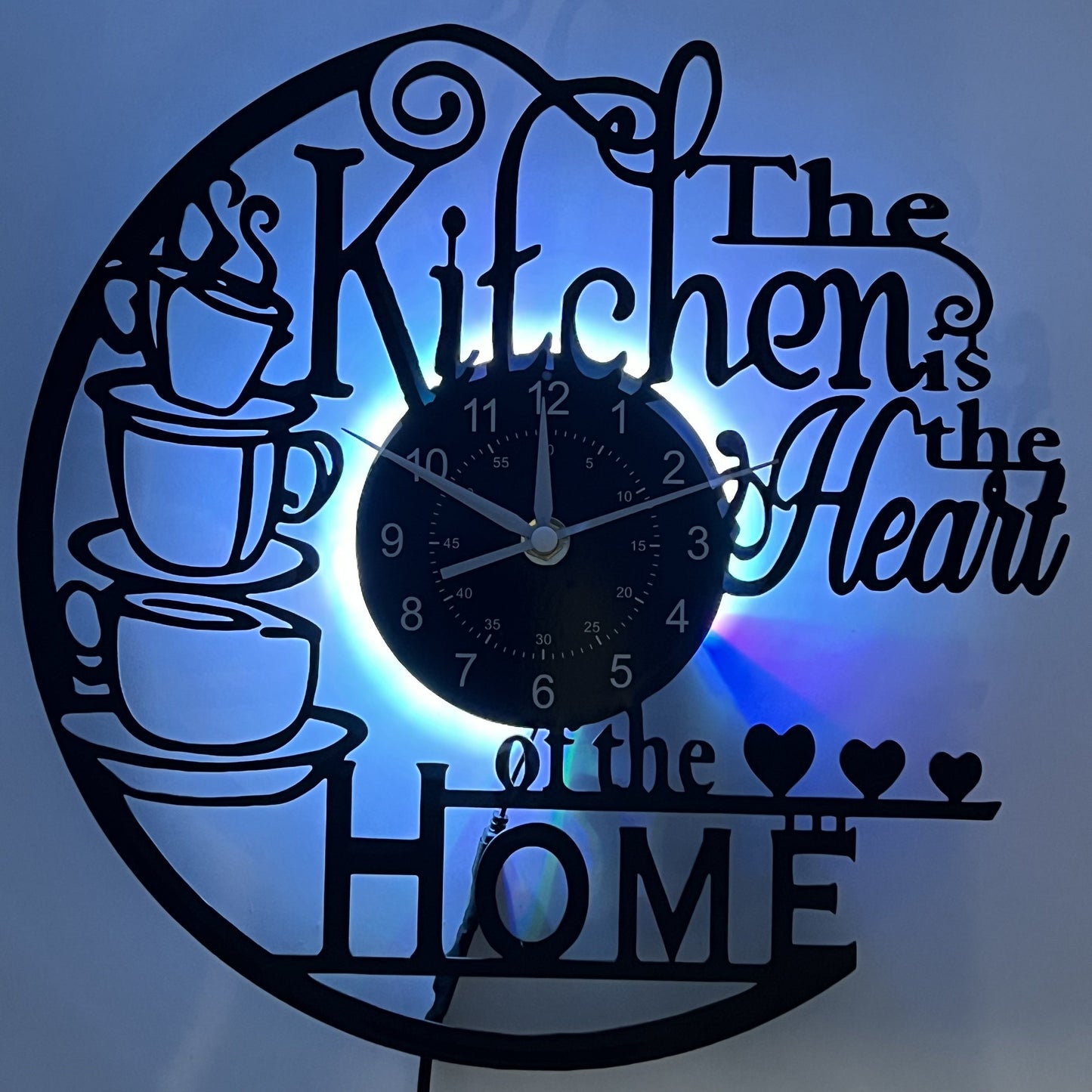 Horloge murale Floroux - Horloge silencieuse pour salon, chambre et cuisine