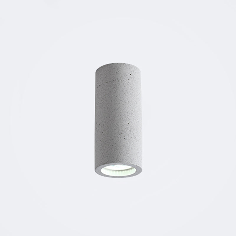 Cylindre de béton luminaire de plafond LED – design minimaliste