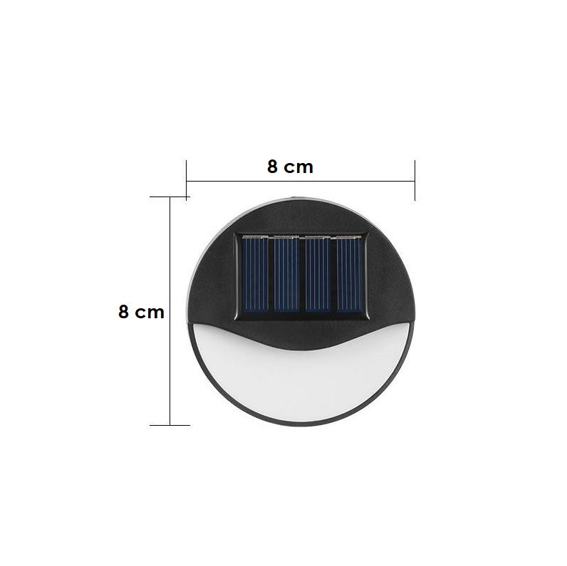 EcoBright – Lampes solaires LED étanches pour terrasses extérieures, rondes et carrées
