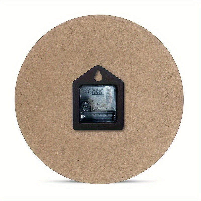 Floroux avec design de football - Horloge silencieuse pour salon et chambre à coucher