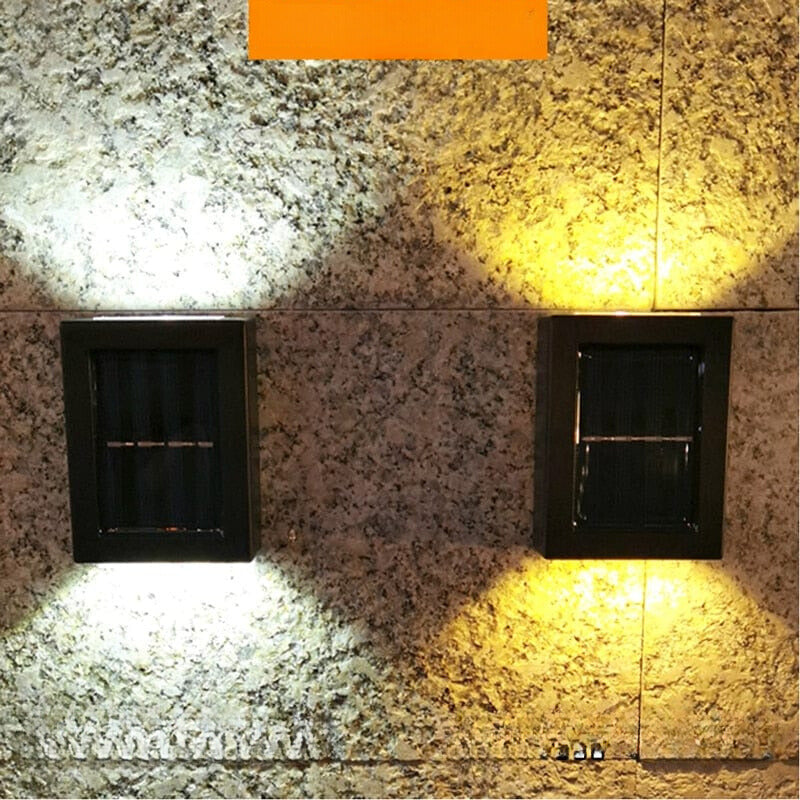 Floroux – Applique murale extérieure solaire pour un éclairage de terrasse sans effort