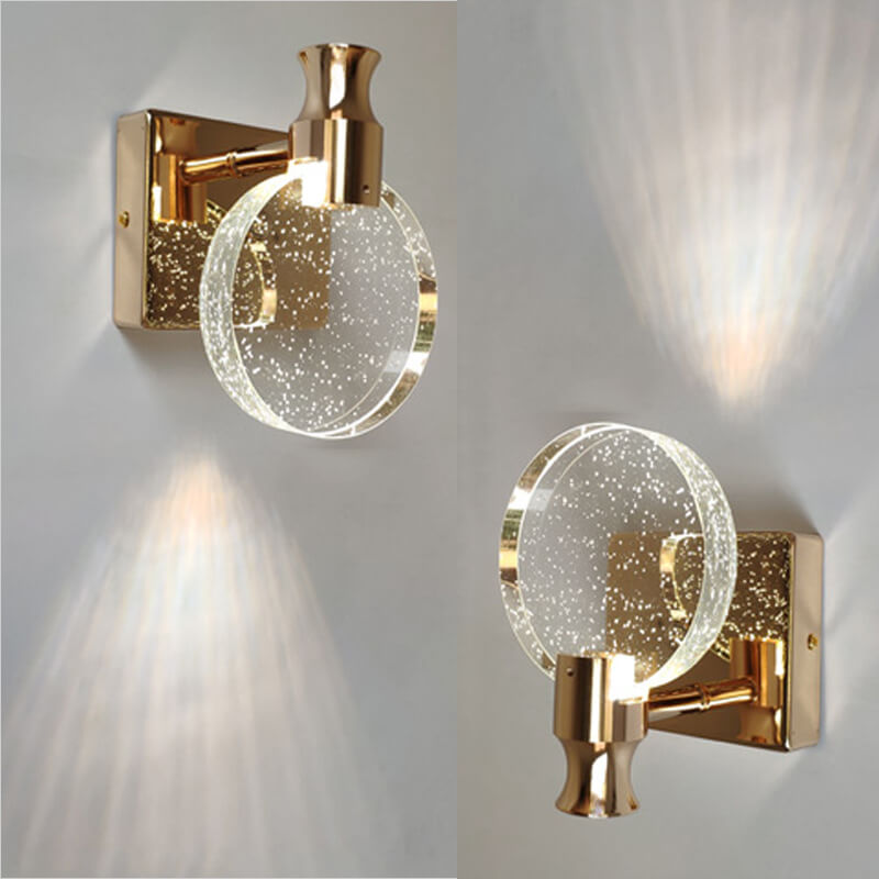 Floroux – LED Wall Light Crystal Nordic | Modern Design | Warm & White Light | Bubble Effect