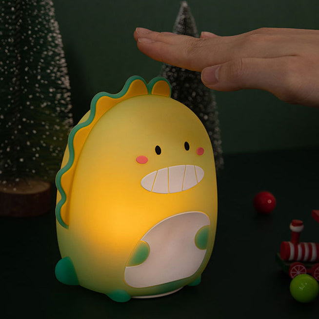 Lampe de nuit LED Dinosaure Happiges Squishy Silicone - Cadeau parfait pour les enfants et les filles
