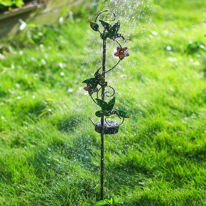 Floroux Solar Garden Lamp | Metal Design | Butterfly, Dragonfly, Hummingbird | Landscape Lighting
