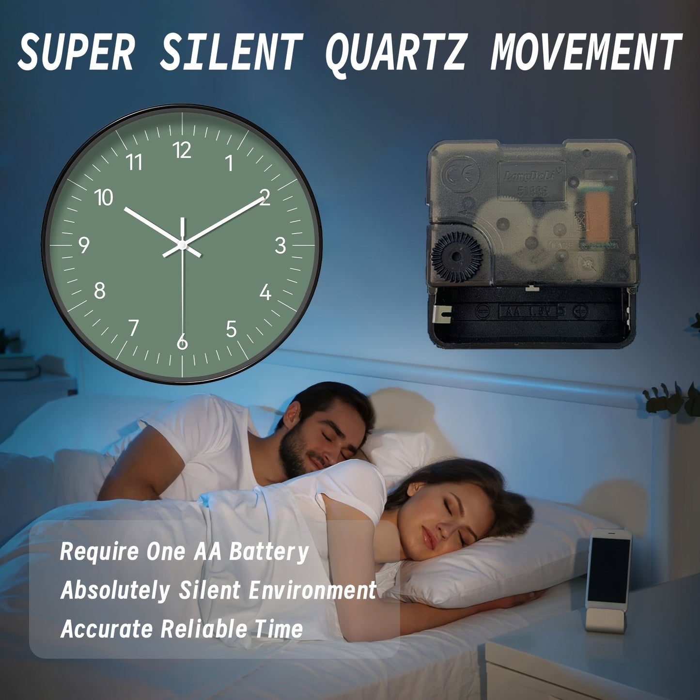 FantasyTime Horloge – Horloge Murale Silencieuse Élégante 20 cm