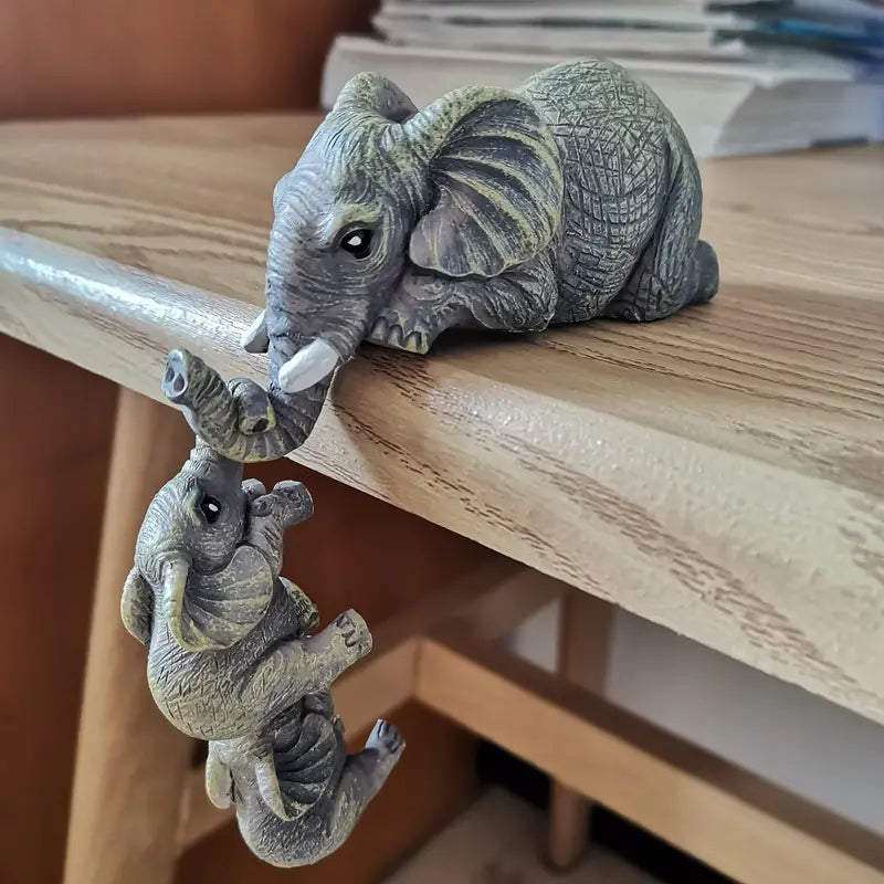Avry - Set de Figurines Éléphants Rétro