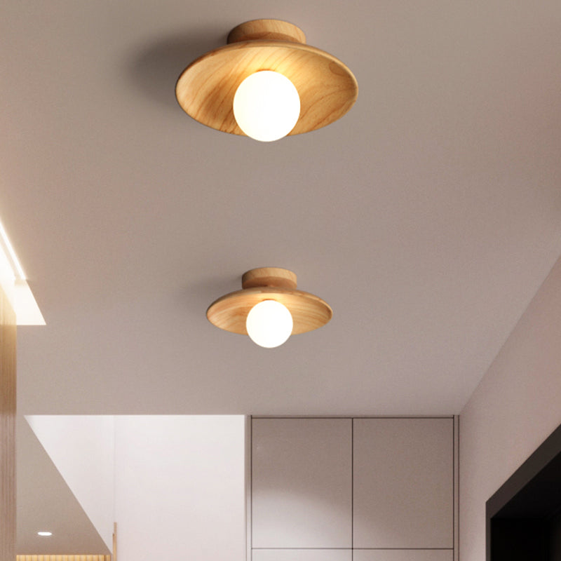 TimberGlow Plafonnier – Éclairage Moderne en Bois