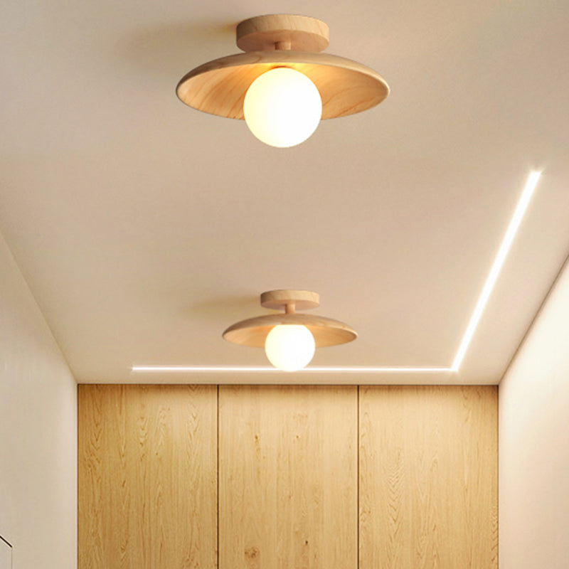 TimberGlow Plafonnier – Éclairage Moderne en Bois