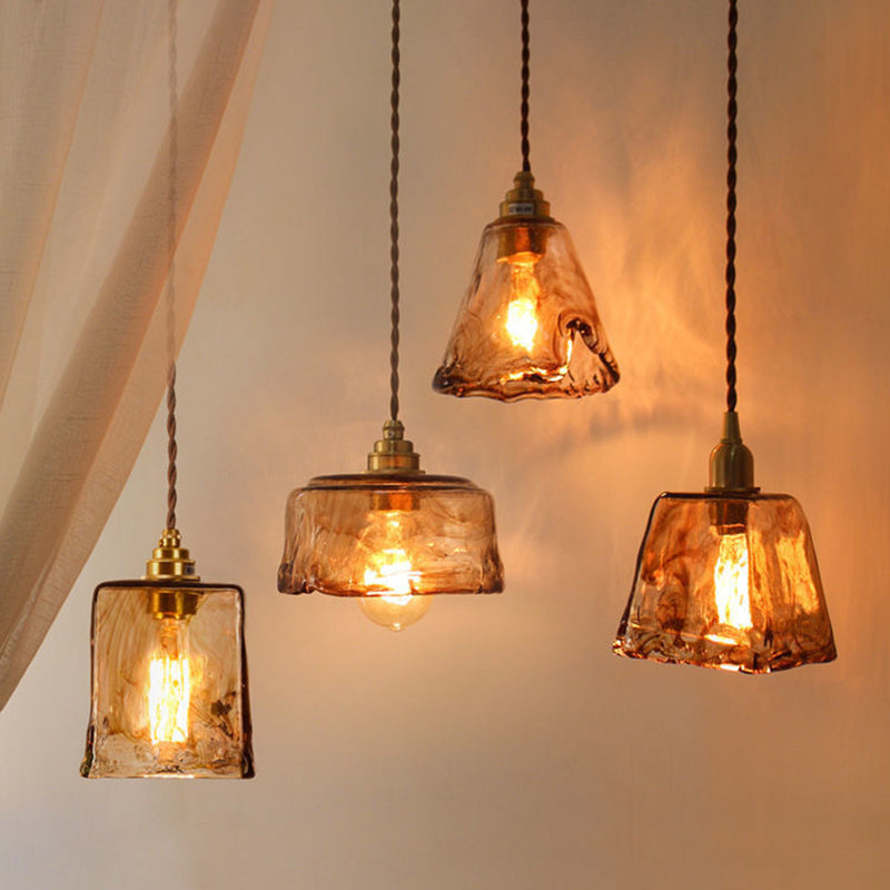 ÉclatOvale - Lampe de plafond avec prismes en cristal noir
