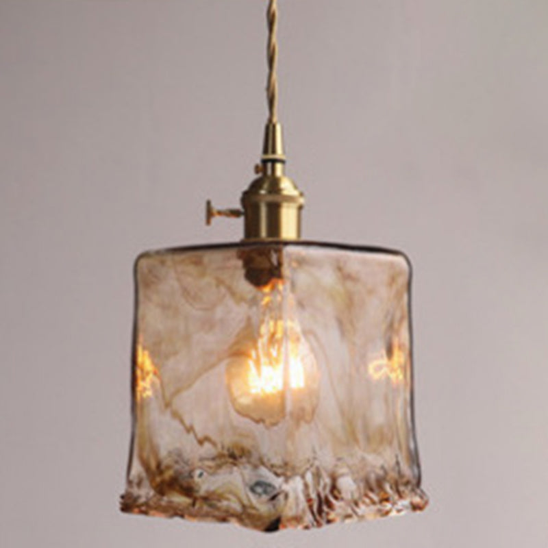 ÉclatOvale - Lampe de plafond avec prismes en cristal noir