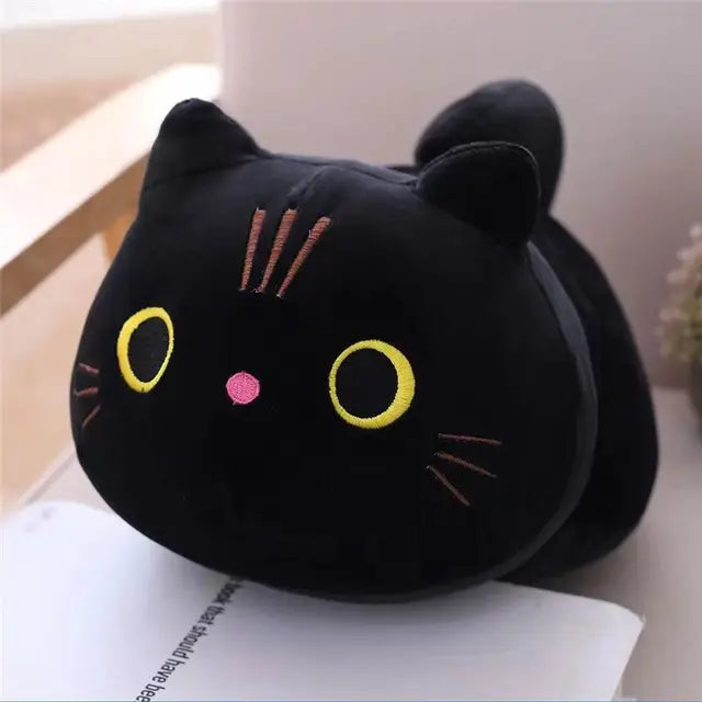 Floroux - Joli coussin en peluche pour enfants avec un design de chat