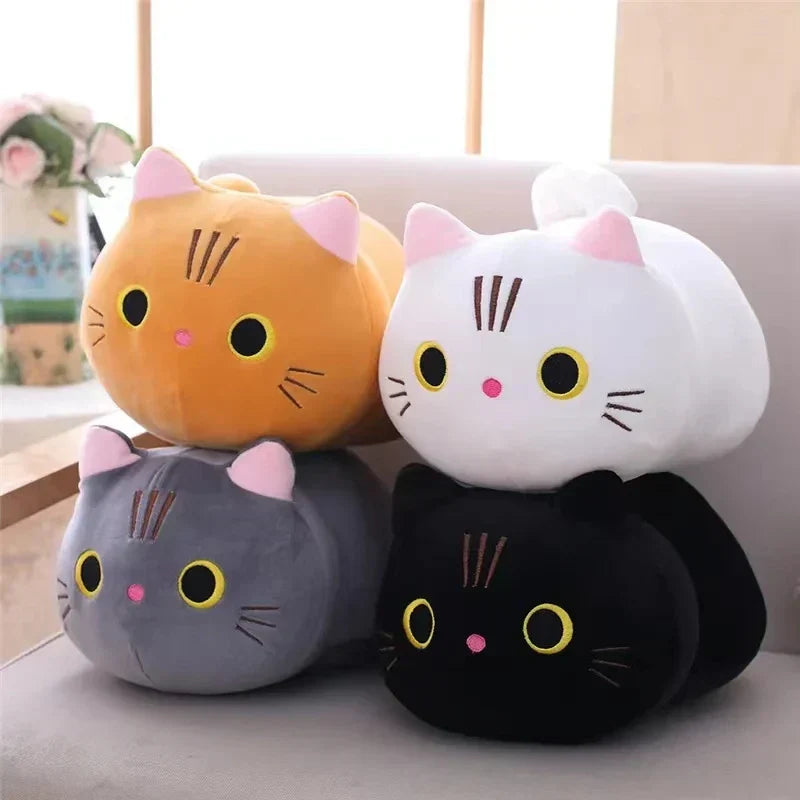 Floroux - Joli coussin en peluche pour enfants avec un design de chat