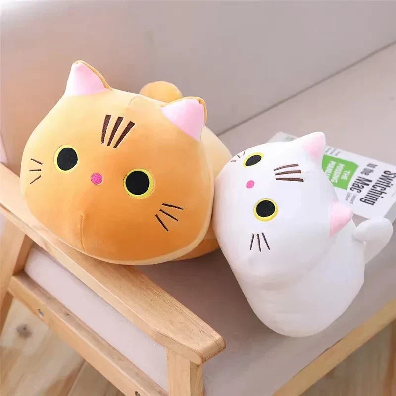 Floroux - Joli coussin en peluche pour enfants avec un design de chat