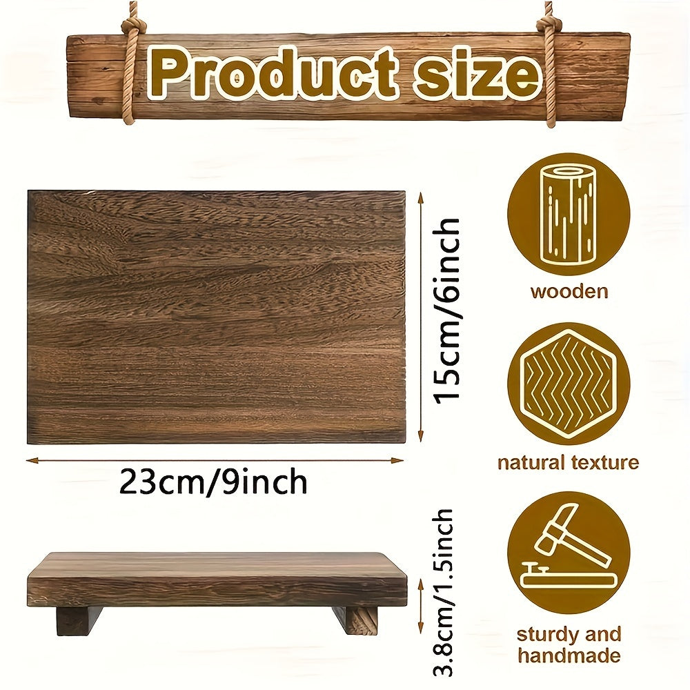 Élégance rustique - Plateau de lavabo en bois fait à la main
