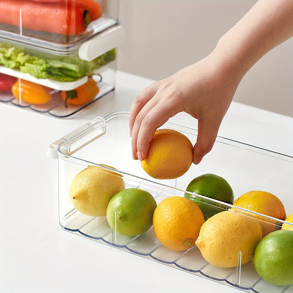 FreshGuard - Organisateur de réfrigérateur élégant et sûr pour les aliments