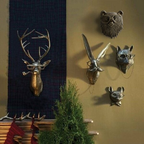 Animal Head Wall Decoration Floroux | Handmade | Unique Home Decor | Nature-Inspired Appearance