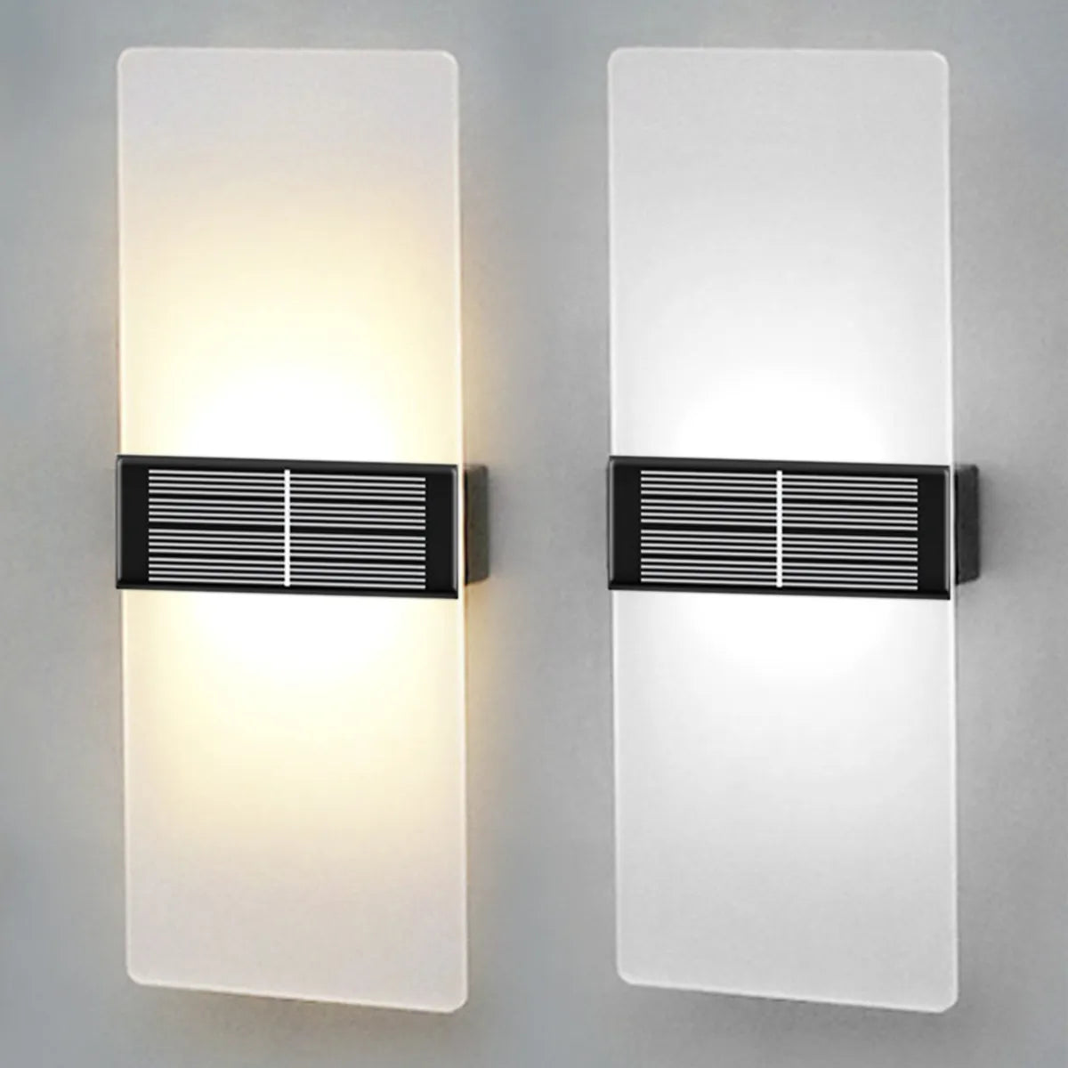 SolarWallGlow Applique murale - Lampe solaire élégante pour éclairage extérieur