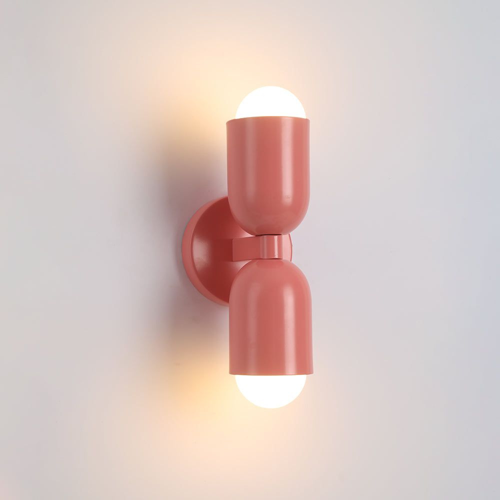 Applique Murale LED Morandi Moderne 2-flamme Noire Intérieur/Couloir Métal