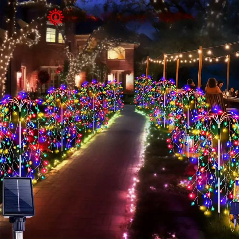 IllumiNuit Éclairage de jardin - Éclairage de jardin multicolore festif pour des nuits magiques