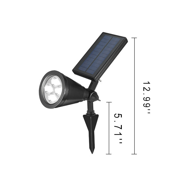 Floroux Solar LED Projecteur de jardin | Étanche | Solaire | Lumière chaude & froide