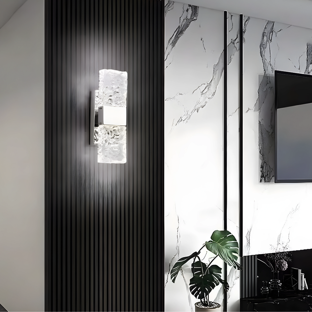 AuraCrystal – Luxe LED Lampe Murale en Cristal