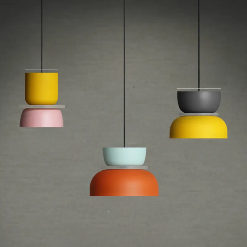 Floroux suspension | Suspension design nordique | Accent de couleur pour maison moderne